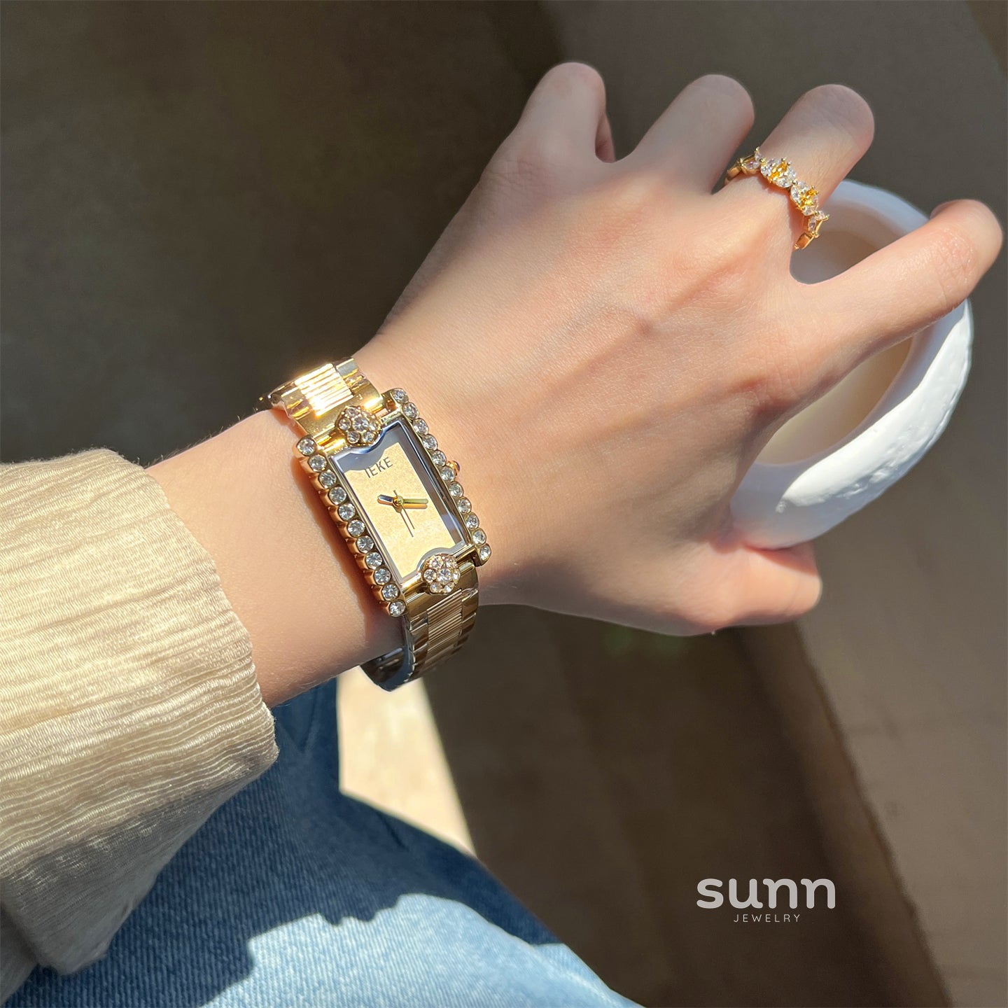 Jordyn Camellia Diamond Watch [P1IR7G0I]