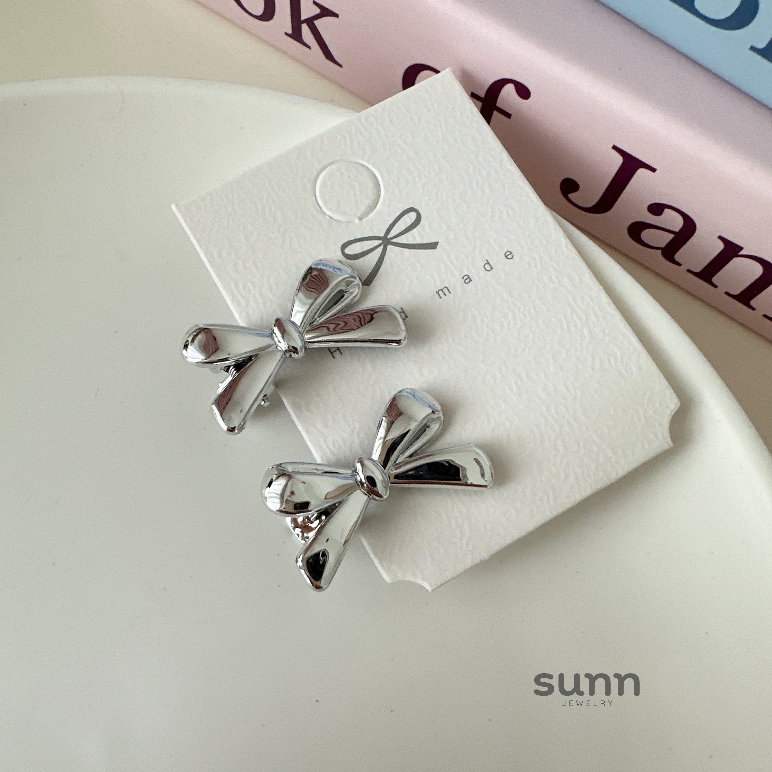 Jordyn Rhinestone Bow Clips [HO7IQ8OR]