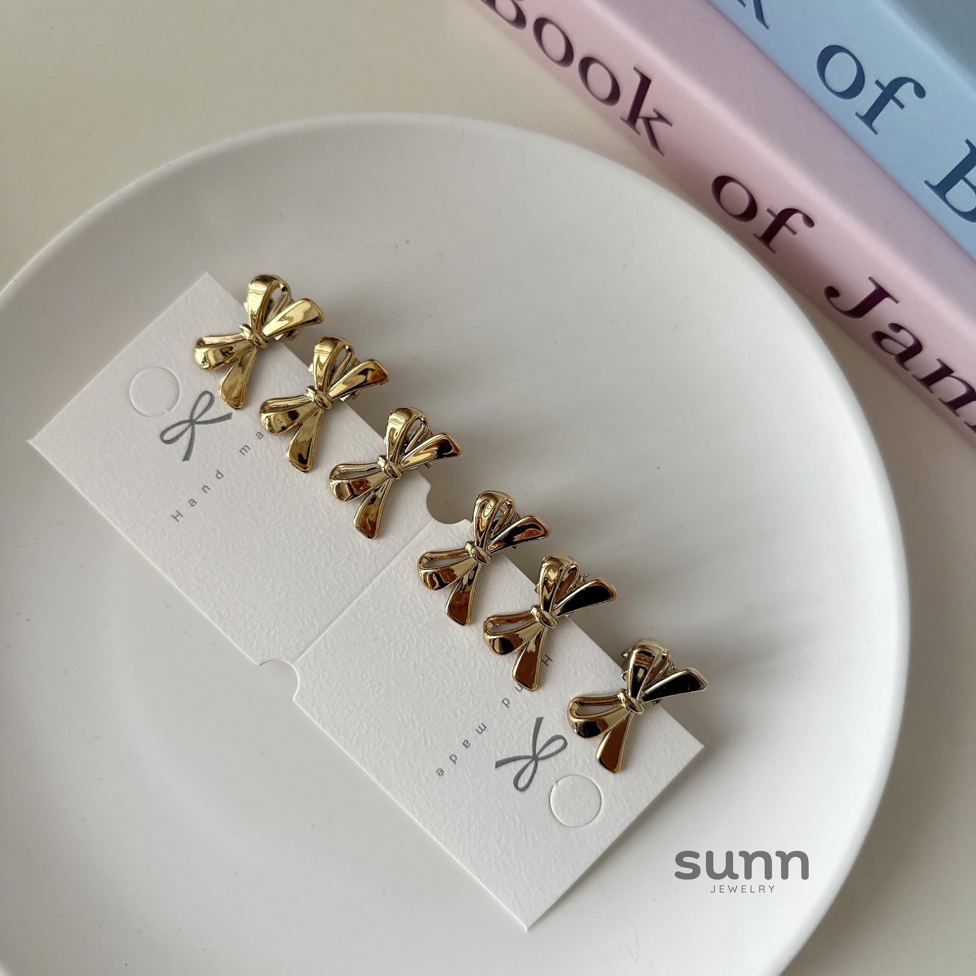 Jordyn Rhinestone Bow Clips [S8AK0BKF]