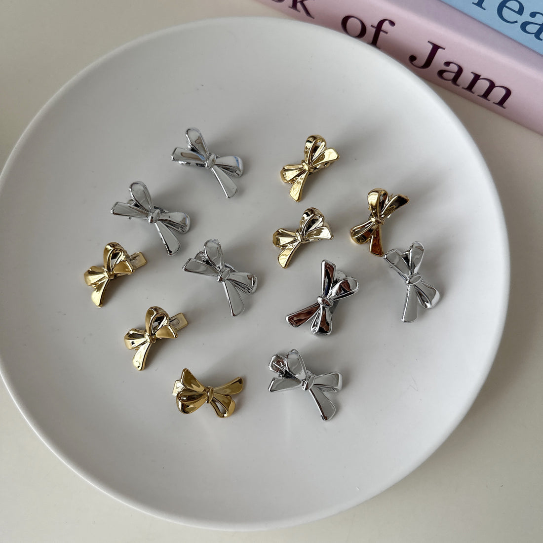 Jordyn Rhinestone Bow Clips [KRPJBO81]