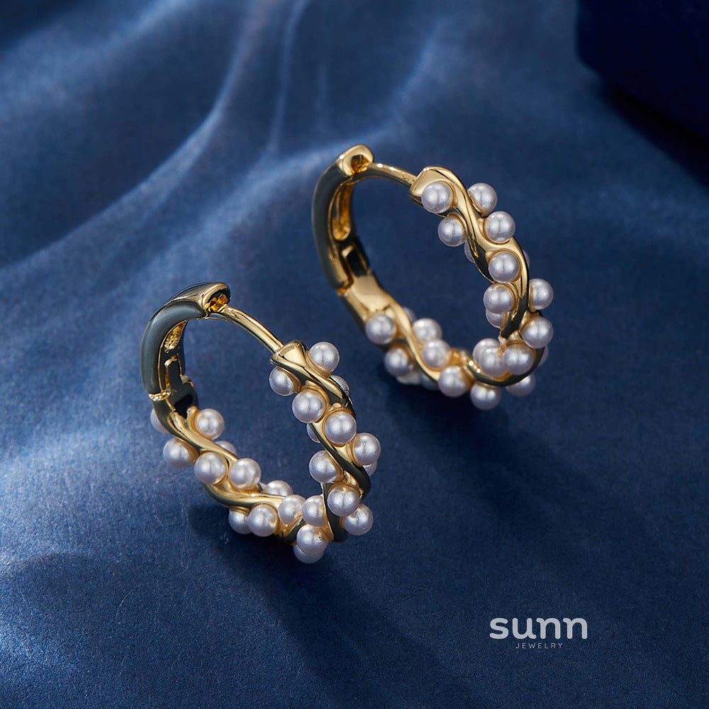Jory Pearl Wrap Earrings [03AU6SE7]