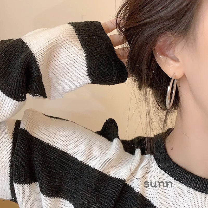 Josalyn Chunky Asymmetrical Hoop Earrings [OUXX78RC]