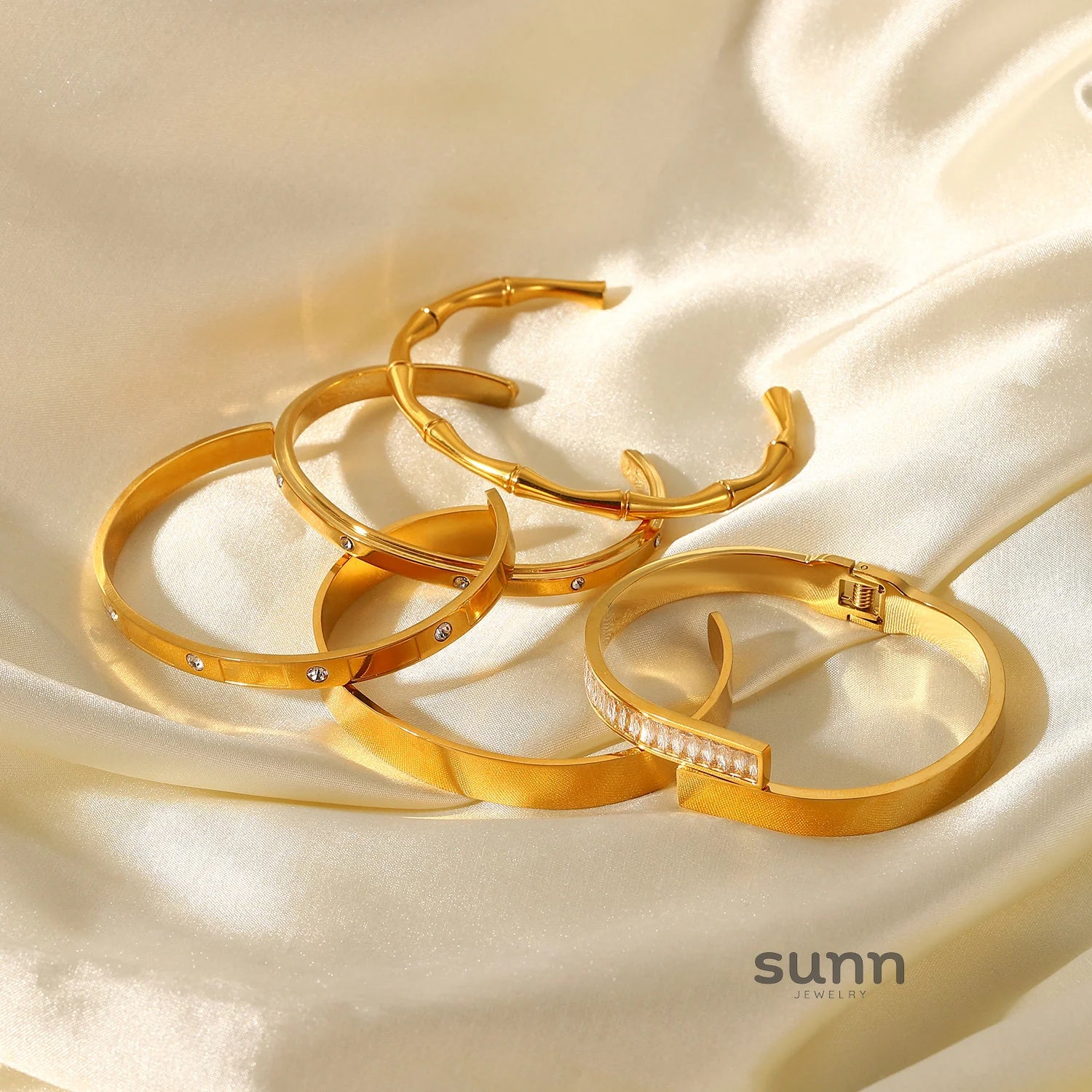 Josefina Zircon Plated Cuff Bracelet