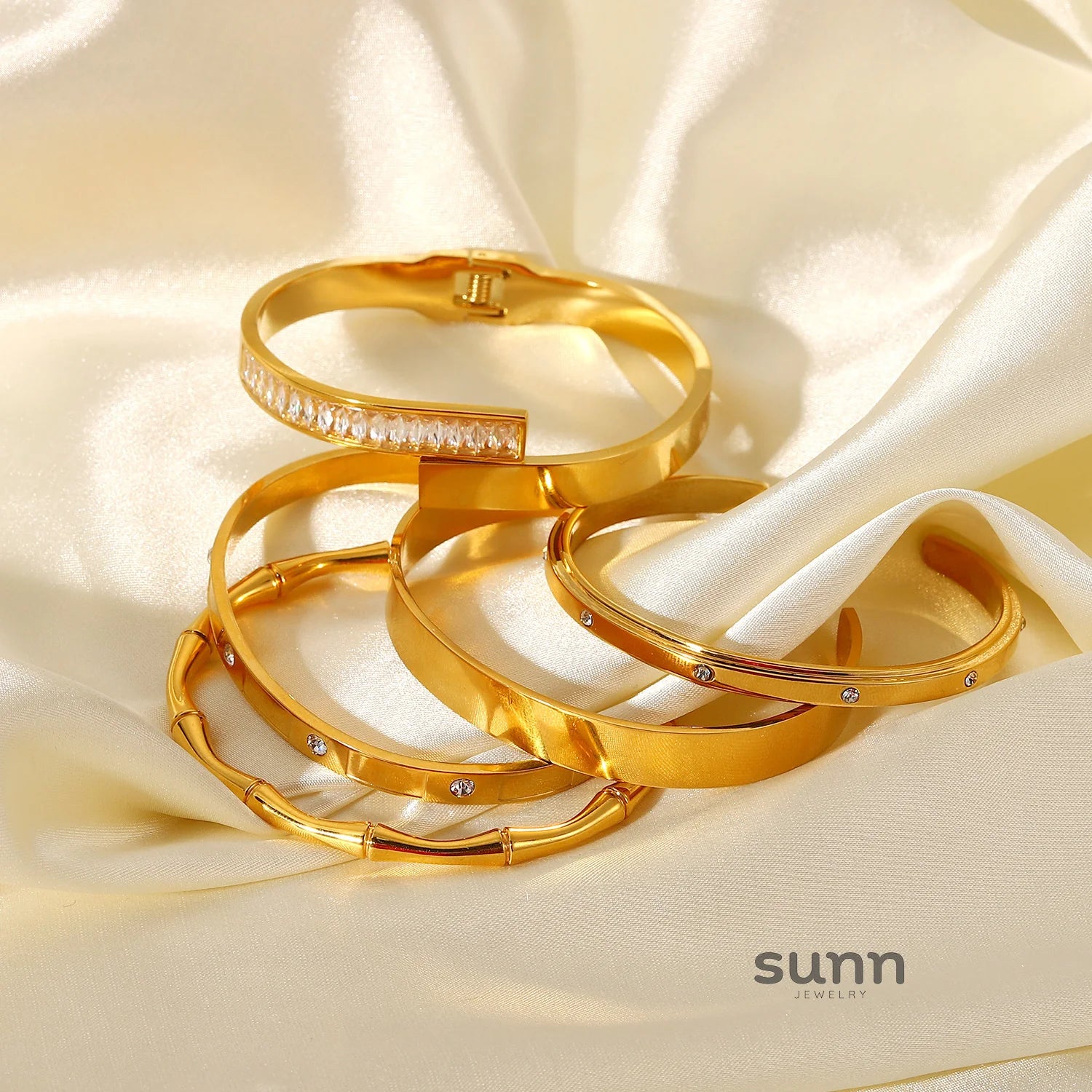 Josefina Zircon Plated Cuff Bracelet