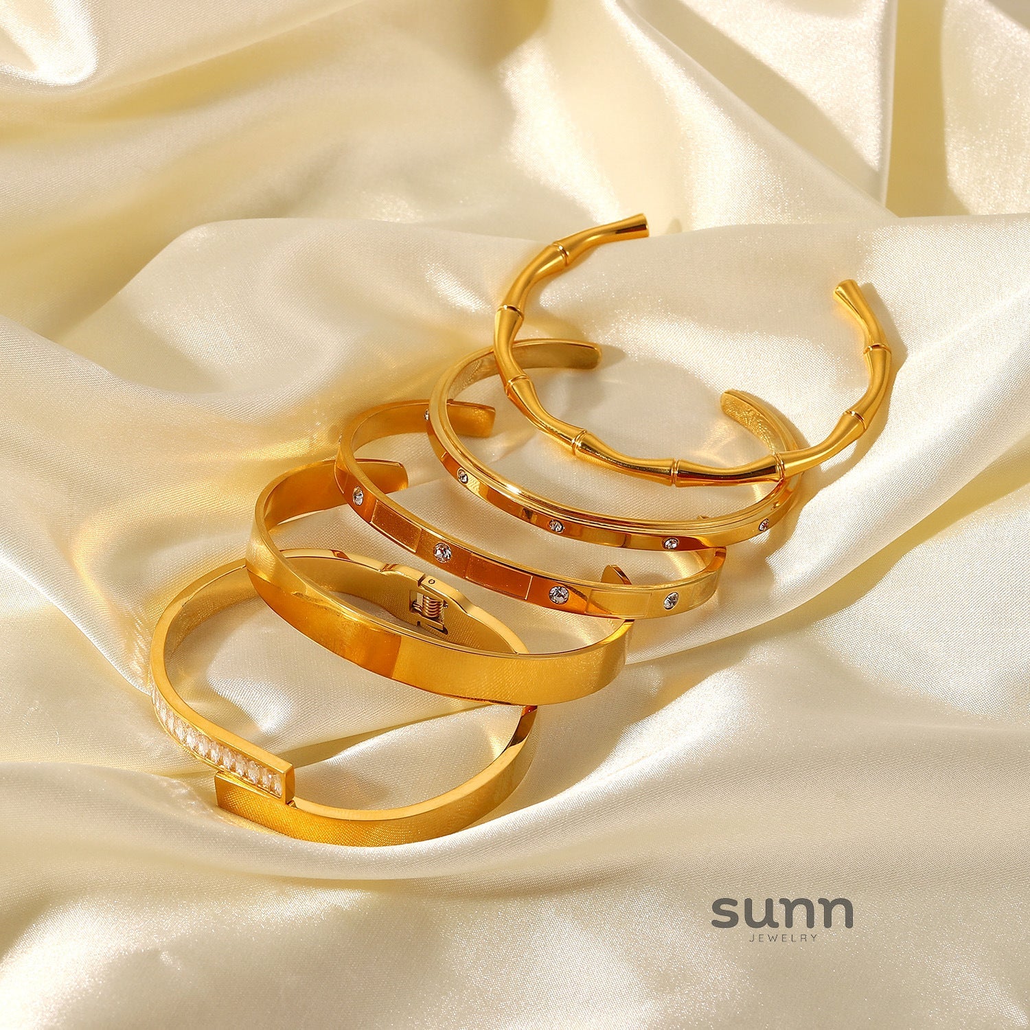 Josefina Zircon Plated Cuff Bracelet