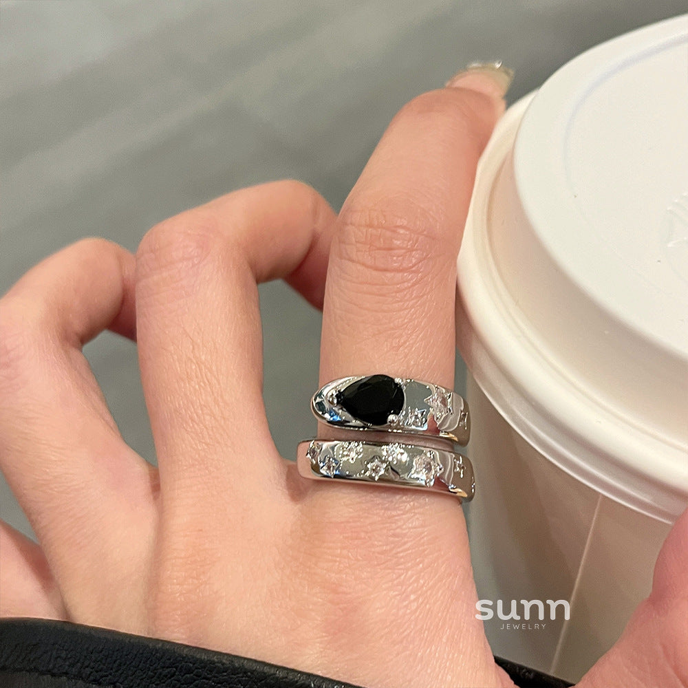 Joselynn Double Layer Index Ring [9NYFWC1P]