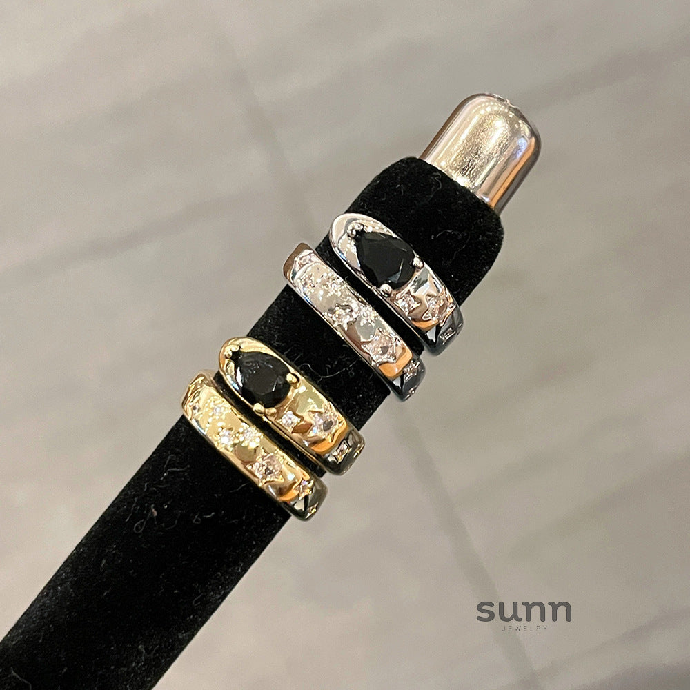 Joselynn Double Layer Index Ring [XW37QQDK]
