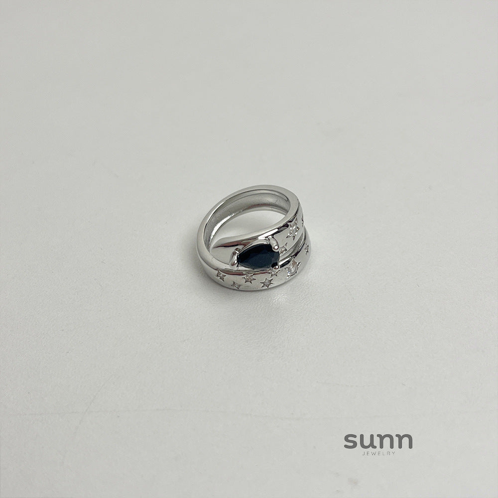 Joselynn Double Layer Index Ring [UDEENK2N]