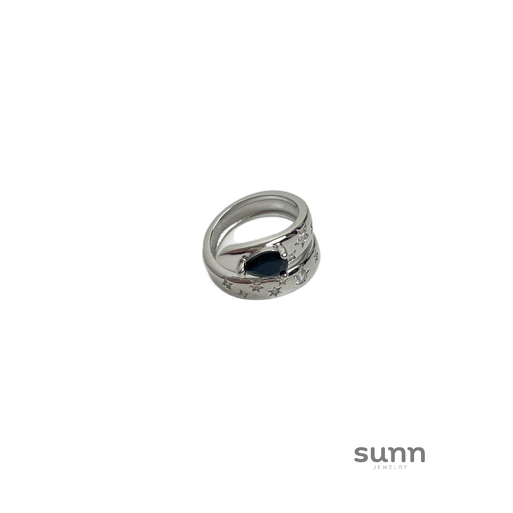 Joselynn Double Layer Index Ring [EIE9RV04]