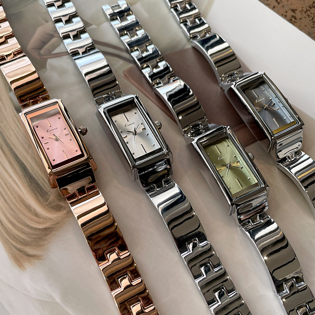 Josette Rectangular Bracelet Watch [12LNUSLR]