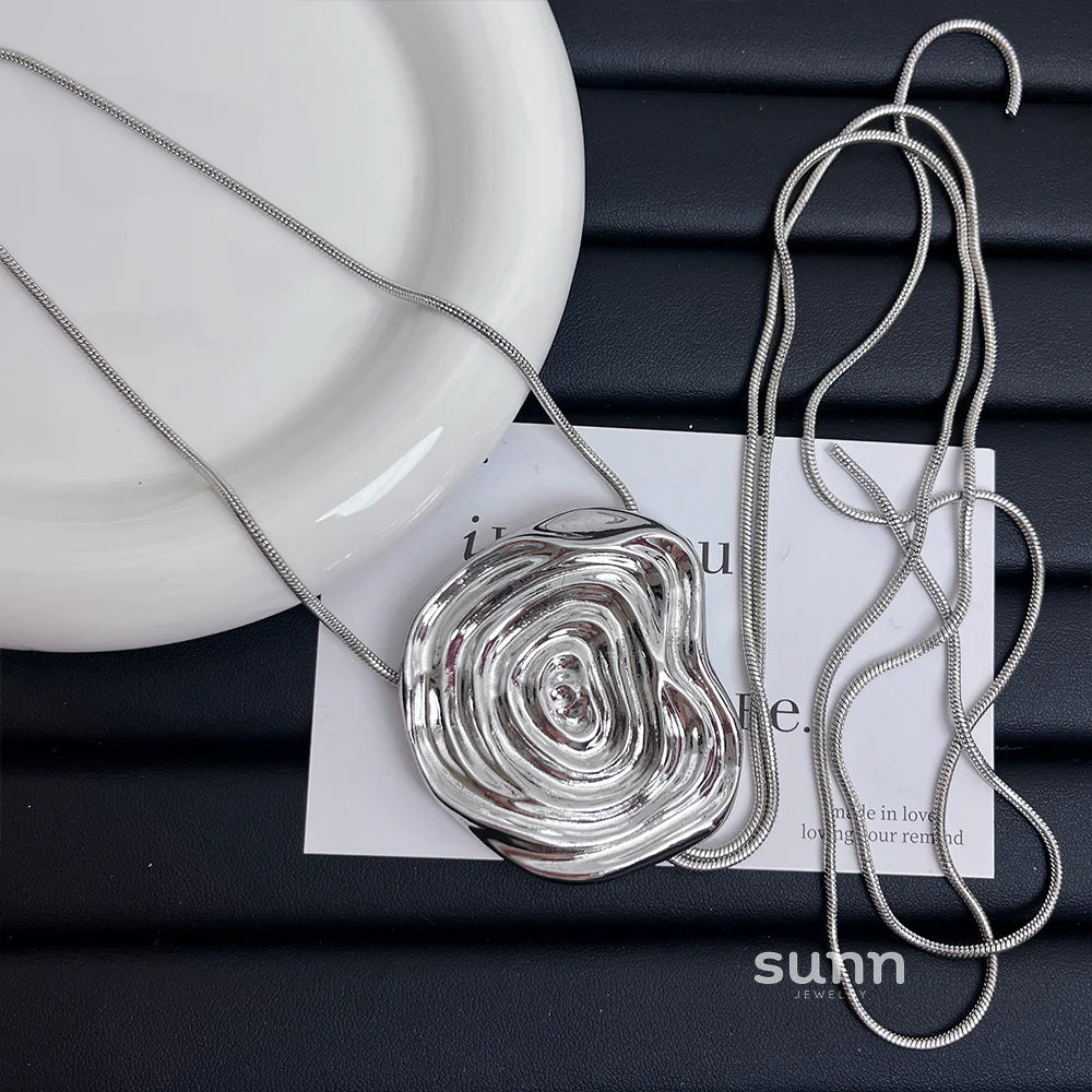 Josette Silver Rose Multi-Wear Necklace