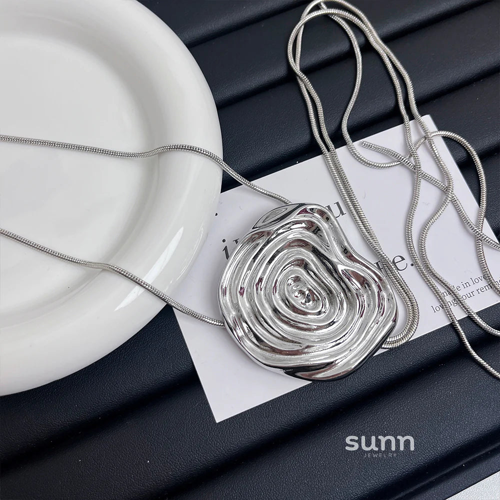 Josette Silver Rose Multi-Wear Necklace