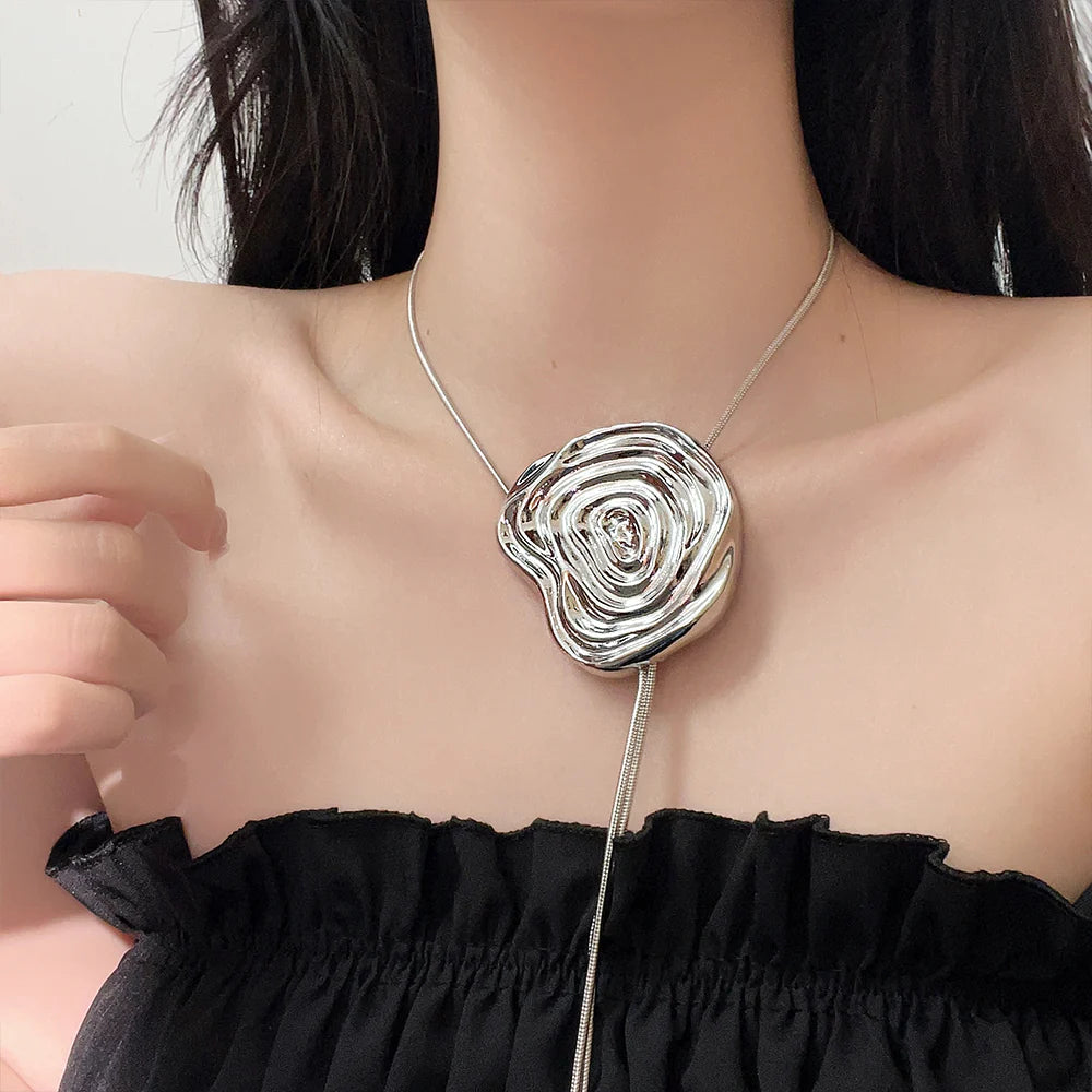 Josette Silver Rose Multi-Wear Necklace