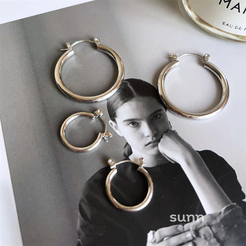 Joshlynn Geometric Hoop Earrings