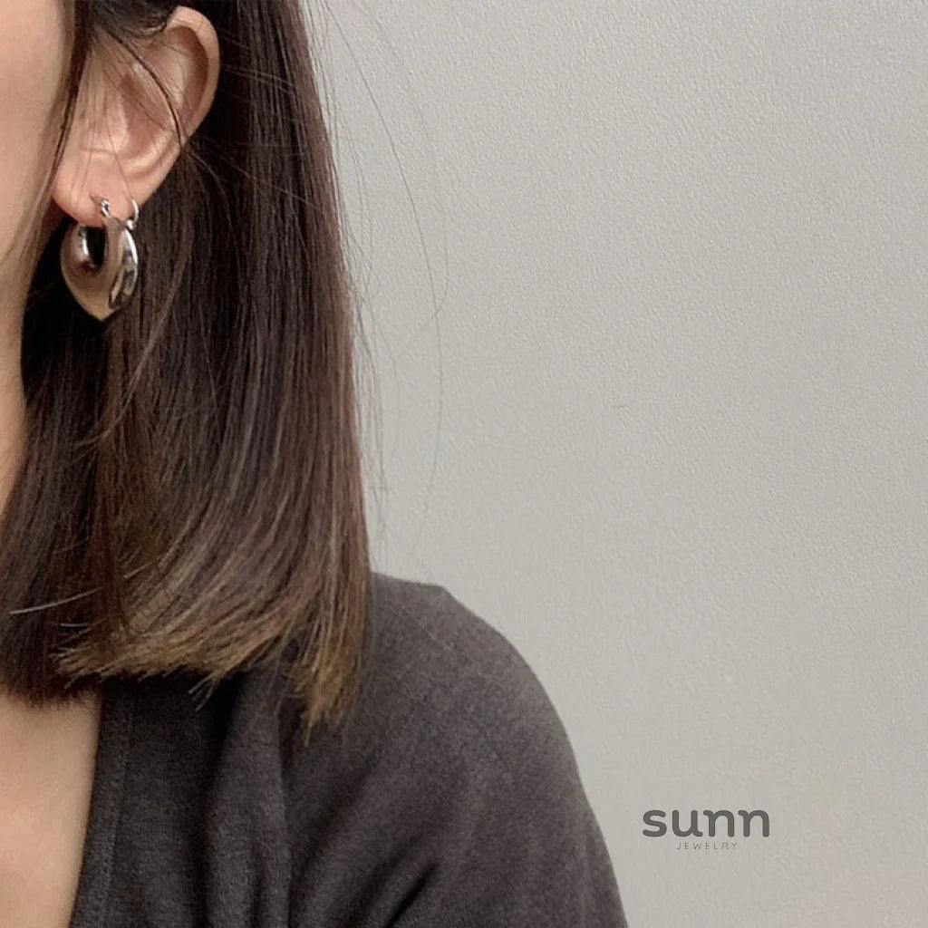 Joshlynn Geometric Hoop Earrings