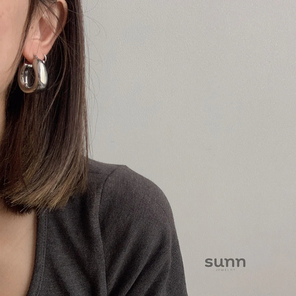 Joshlynn Geometric Hoop Earrings