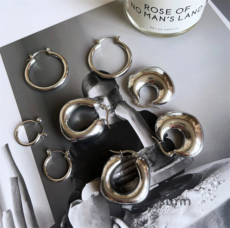 Joshlynn Geometric Hoop Earrings