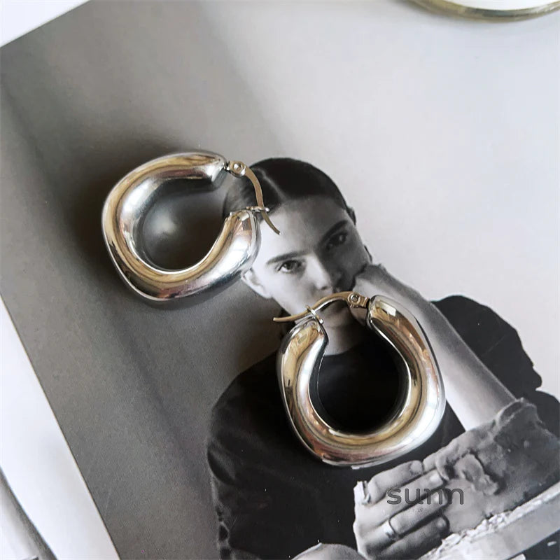 Joshlynn Geometric Hoop Earrings