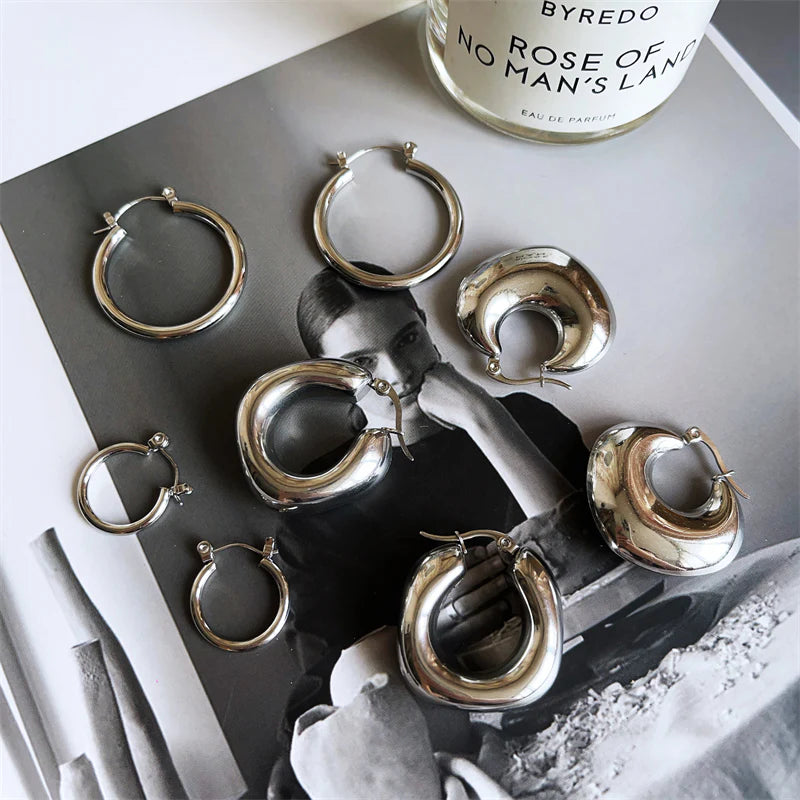Joshlynn Geometric Hoop Earrings