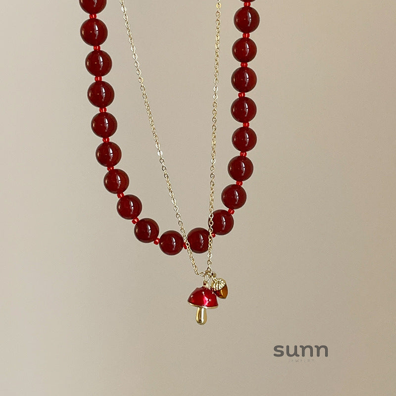 Josie Layered Beaded Necklace [HG31ZWLS]