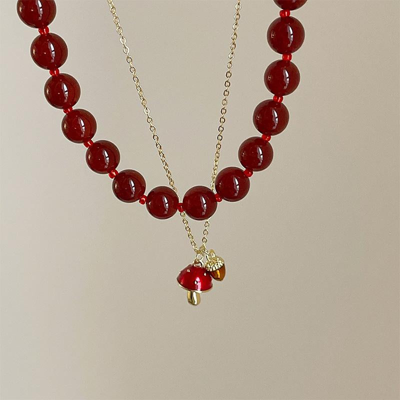 Josie Layered Beaded Necklace [C37GB8LH]