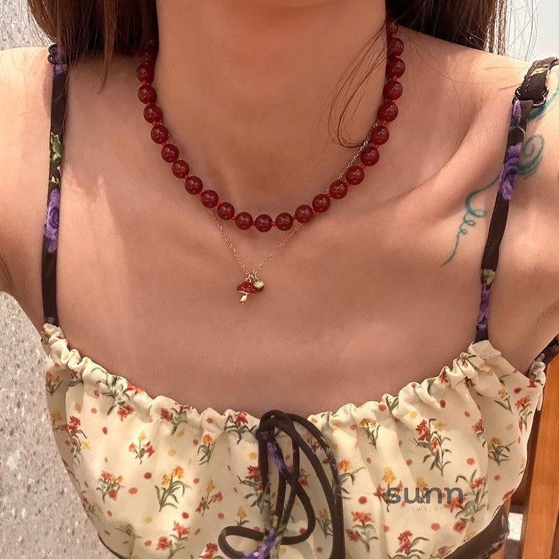 Josie Layered Beaded Necklace [RBEZF8BO]