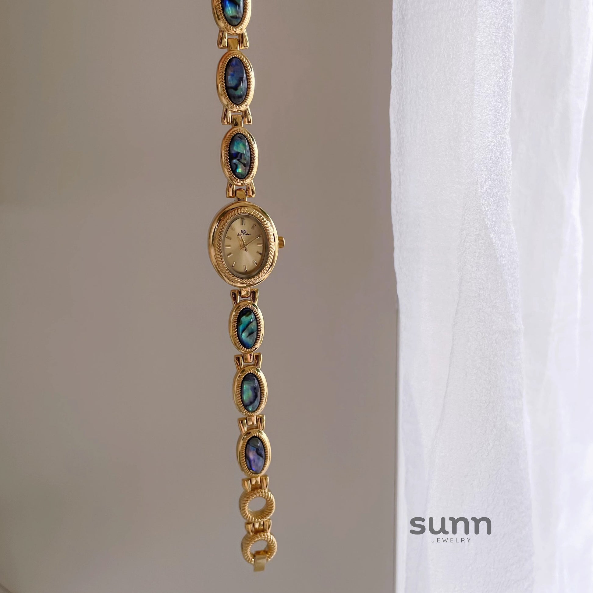 Josselin Iridescent Oval Bracelet Watch [QEXHRG3C]