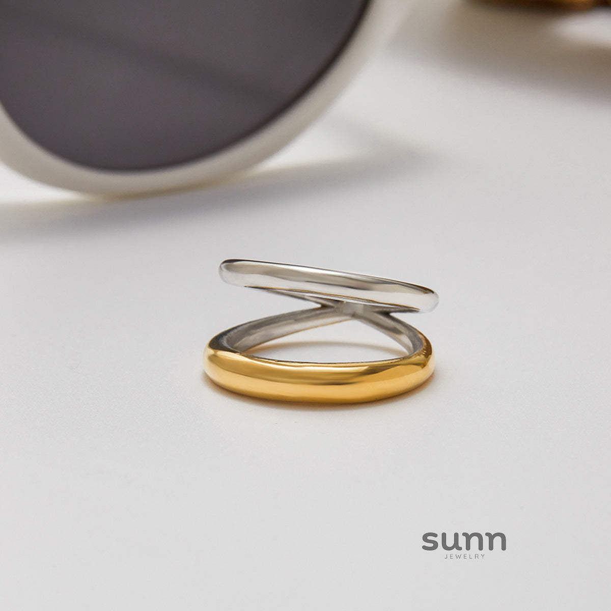 Jourdyn Colorblock Band Ring [BY3RD1FR]