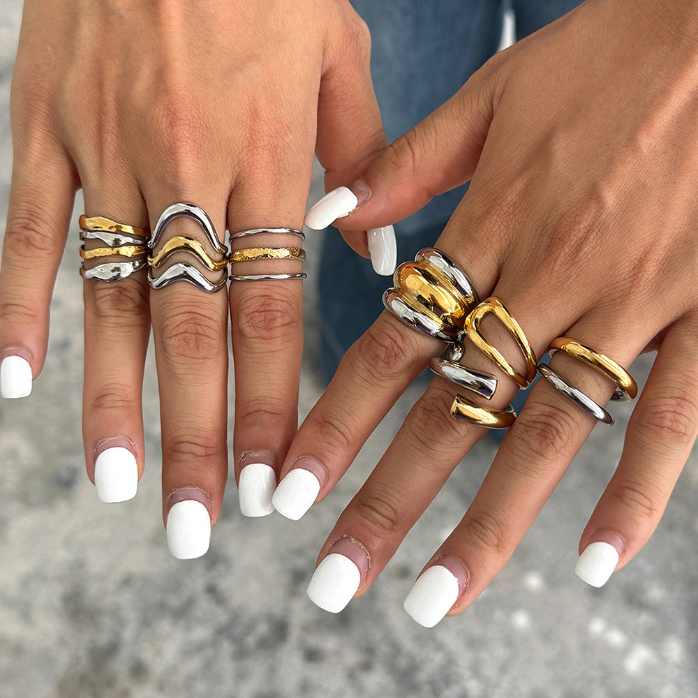 Jourdyn Colorblock Band Ring [JKXZRIUW]