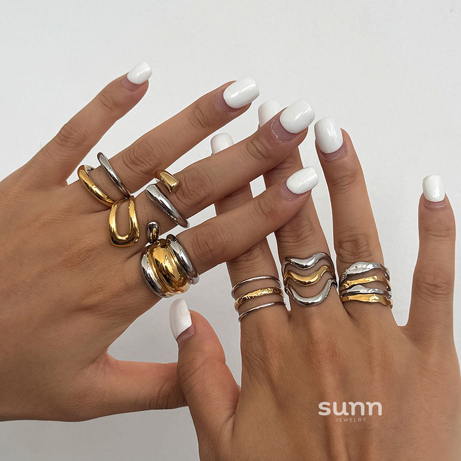 Jourdyn Colorblock Band Ring [2KQ0NMCJ]