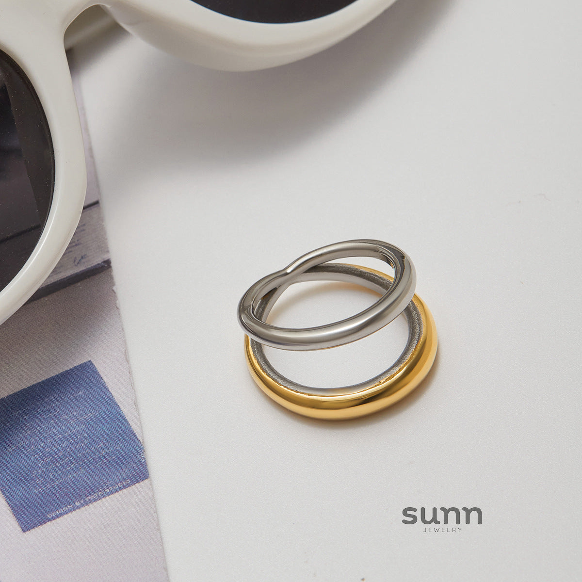 Jourdyn Colorblock Band Ring [PWNFZH2A]