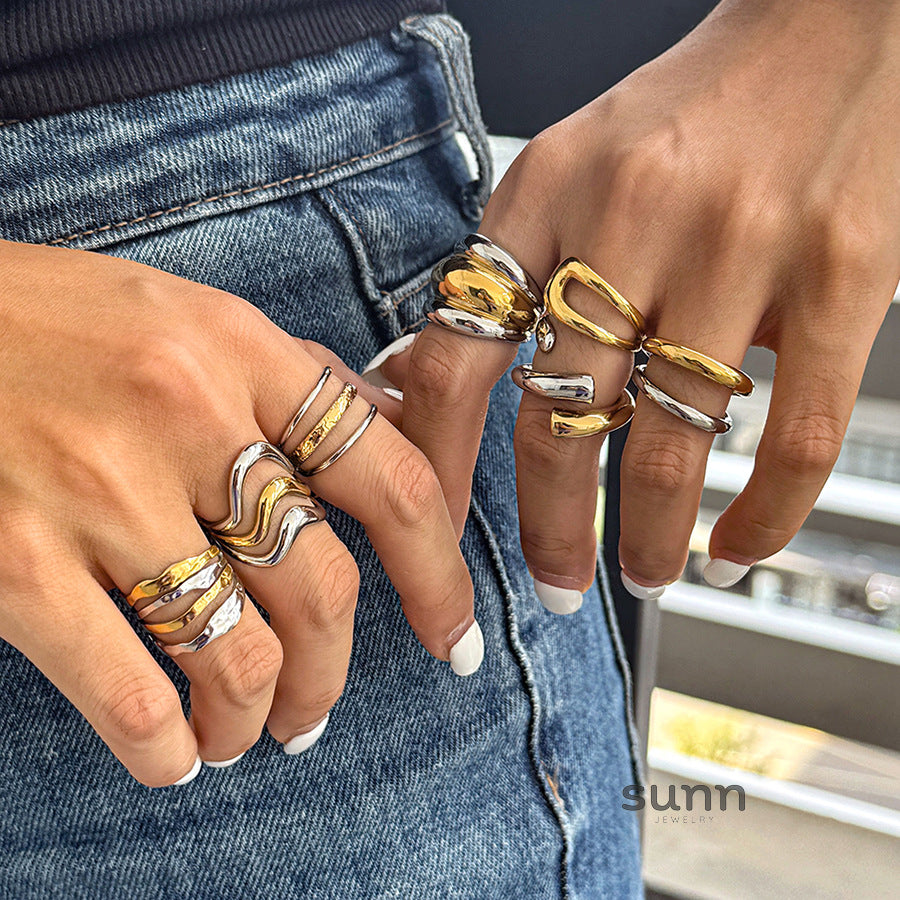 Jourdyn Colorblock Band Ring [3OMFBGU1]