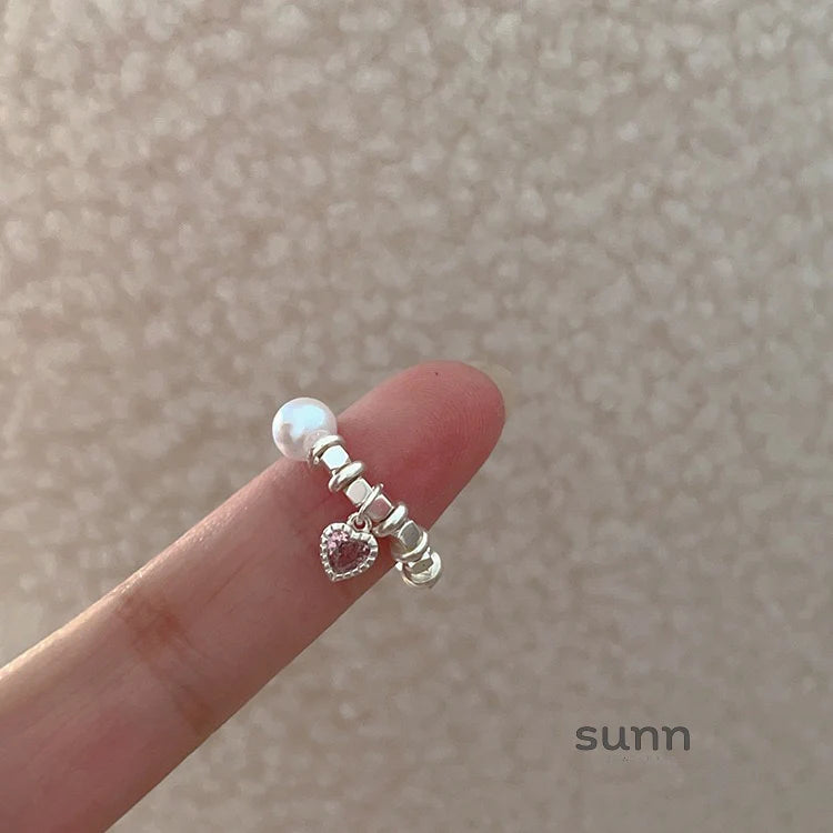 Journei Pink Zircon Flower Ring