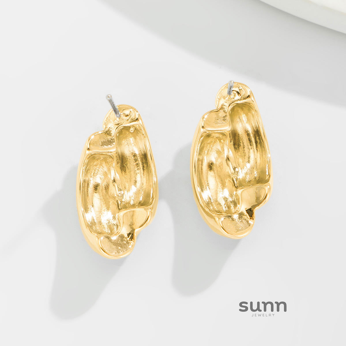 Journey Pleated Drop Earrings [G1CGPIPC]