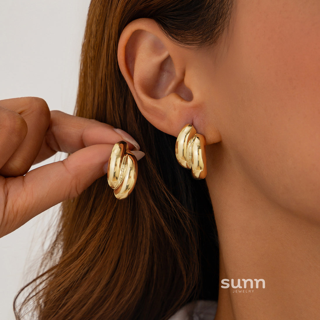 Journey Pleated Drop Earrings [RZN0RYHY]
