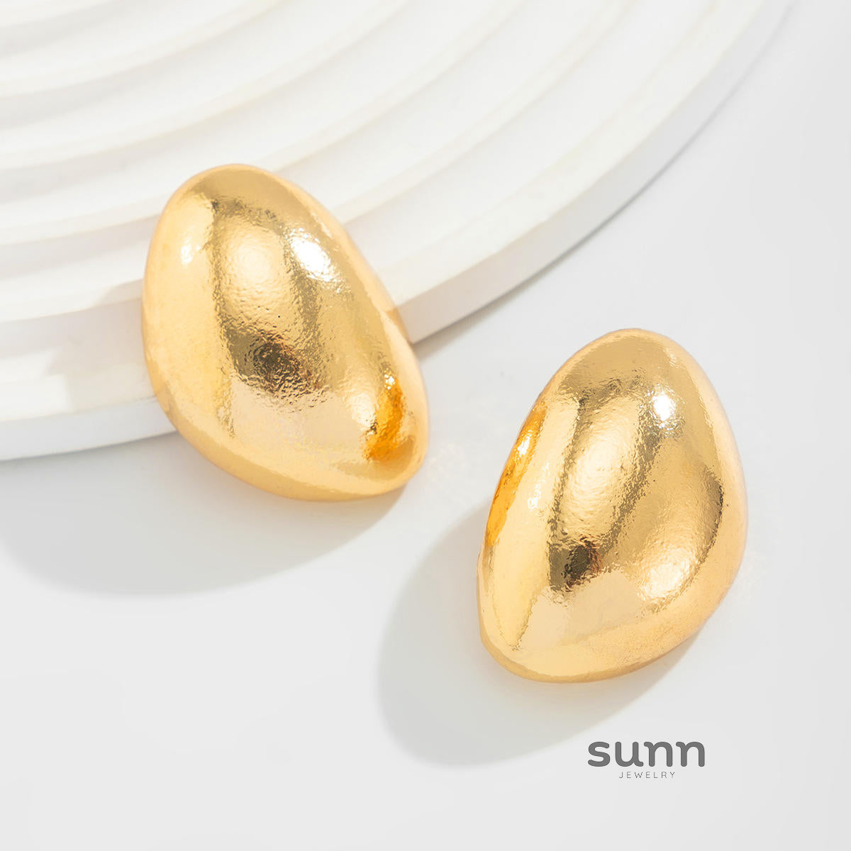 Journey Pleated Drop Earrings [UEW4ECKF]
