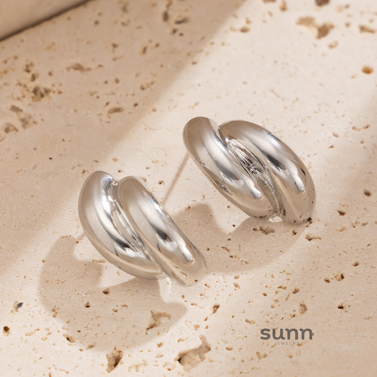 Journey Pleated Drop Earrings [QJ028J9V]