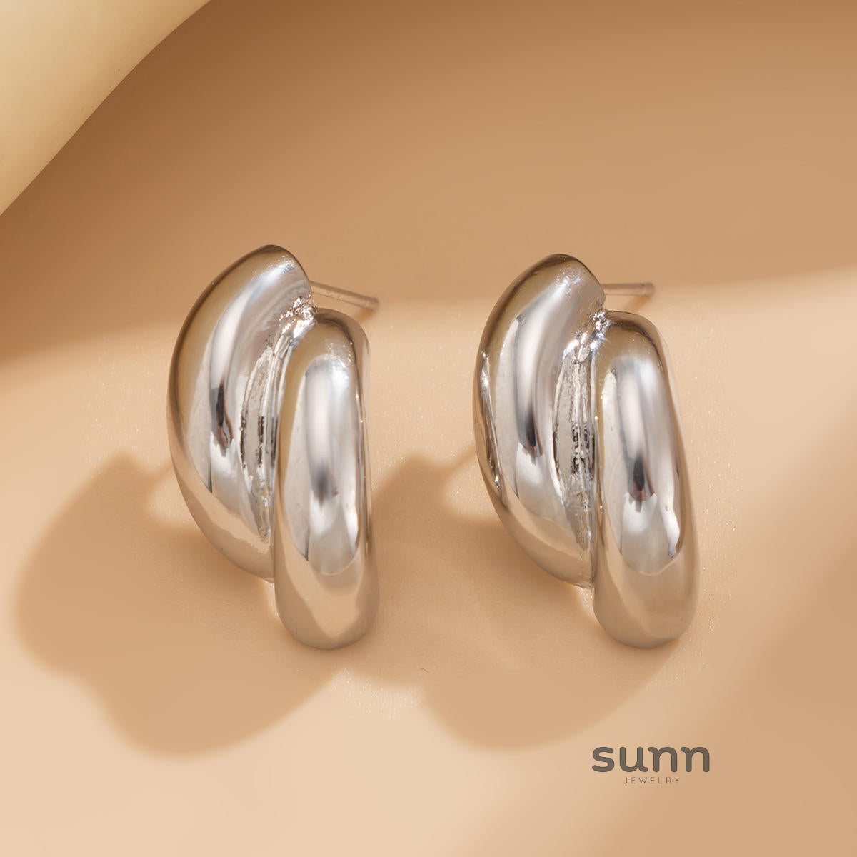 Journey Pleated Drop Earrings [9CH9S5PM]