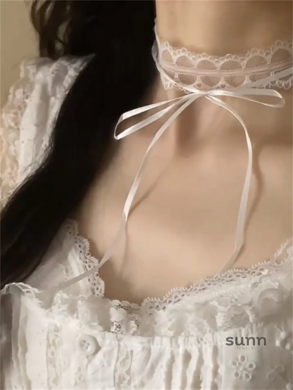 Journi Lace Bow Choker