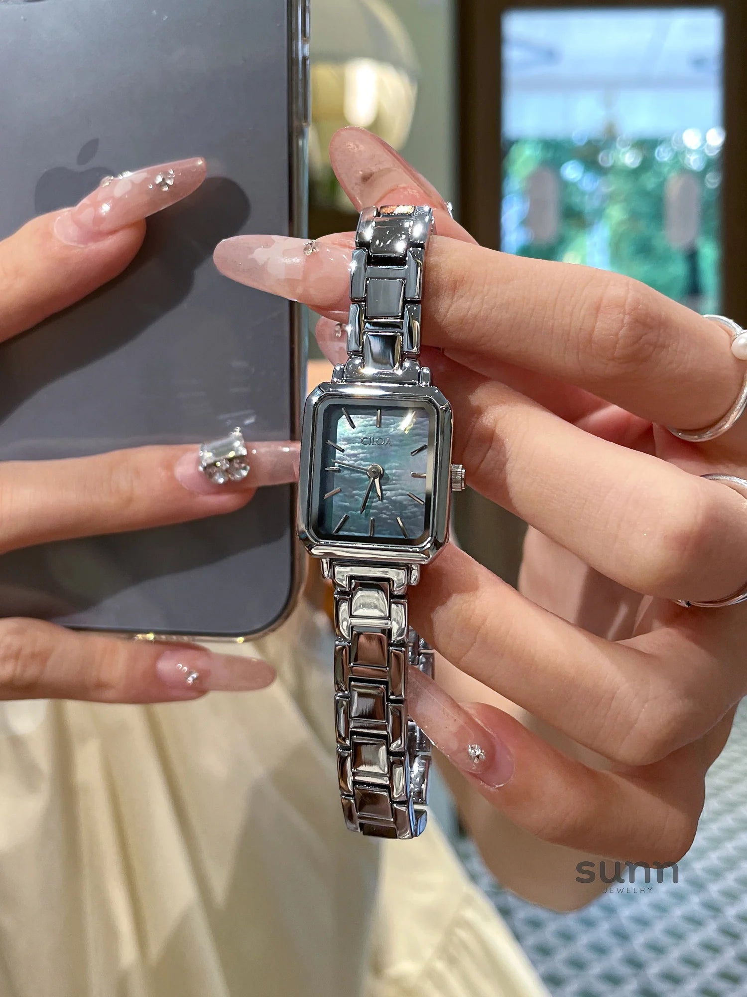 Jovanna Art Deco Square Watch