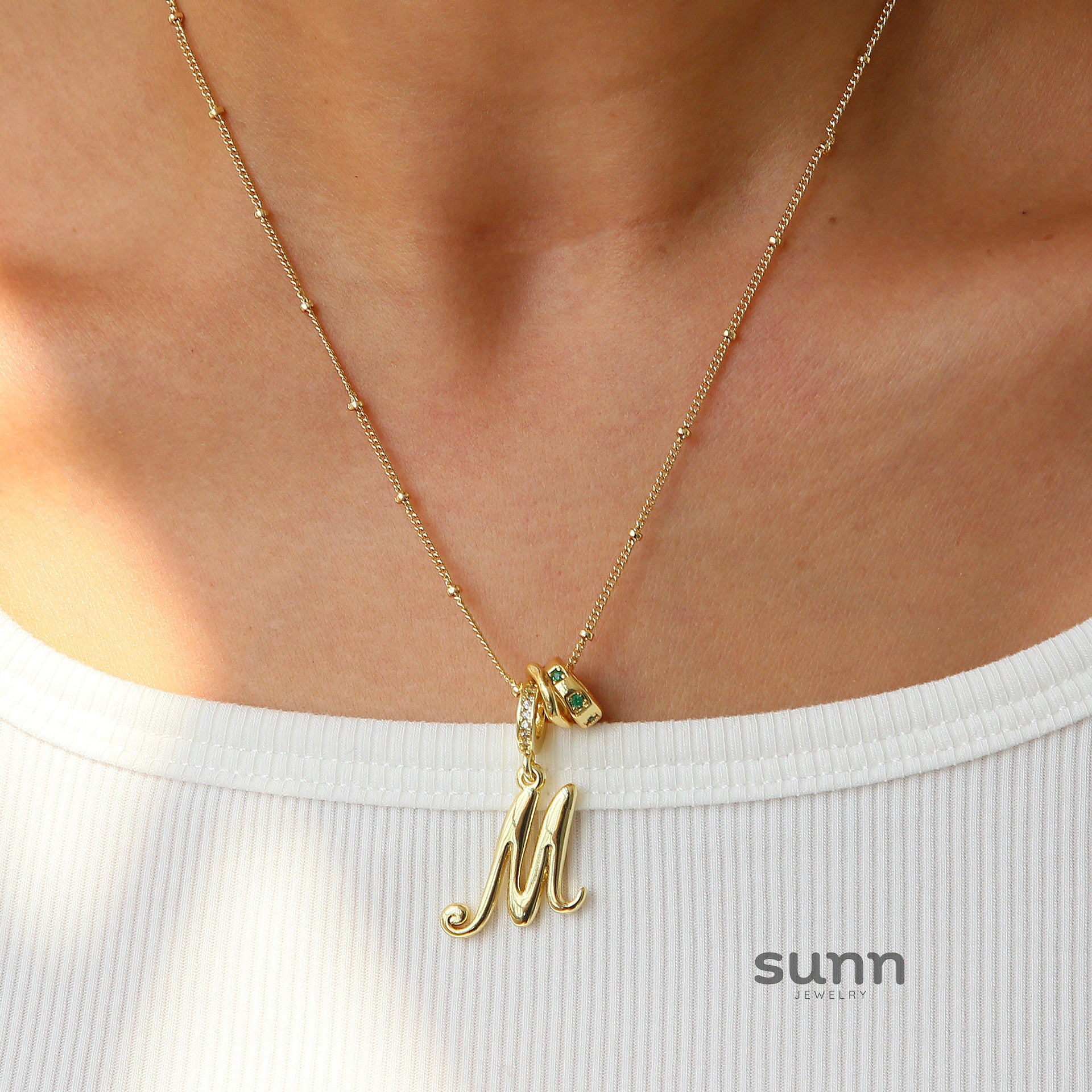 Jovi Cursive Initial Necklace [SKURL4PL]