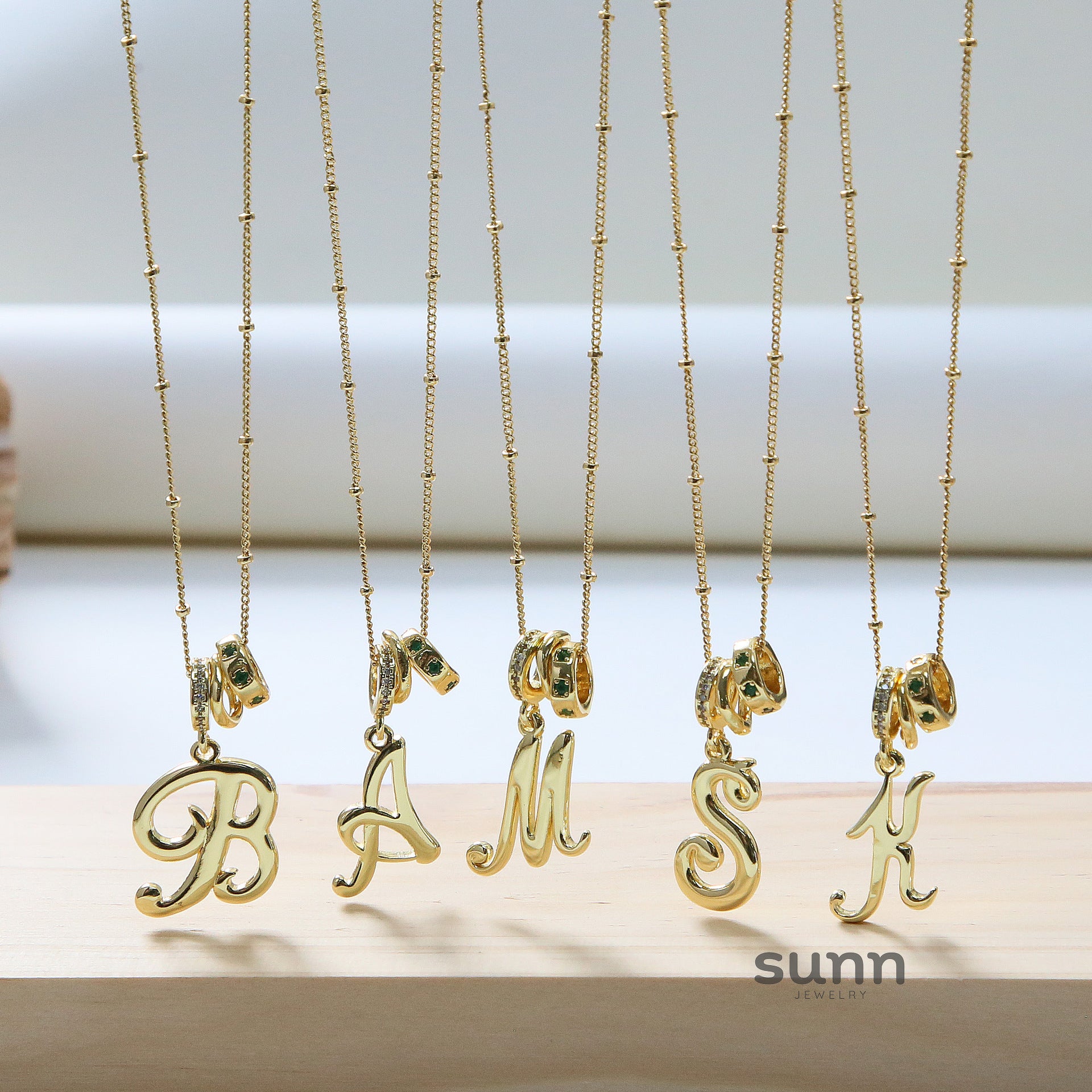 Jovi Cursive Initial Necklace [6HY7GOJ8]