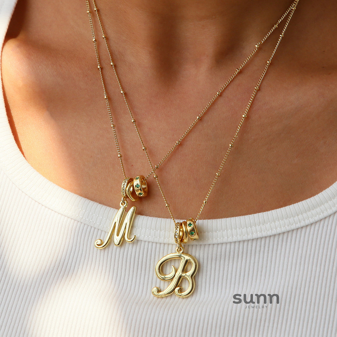 Jovi Cursive Initial Necklace [PFDU7T9Q]