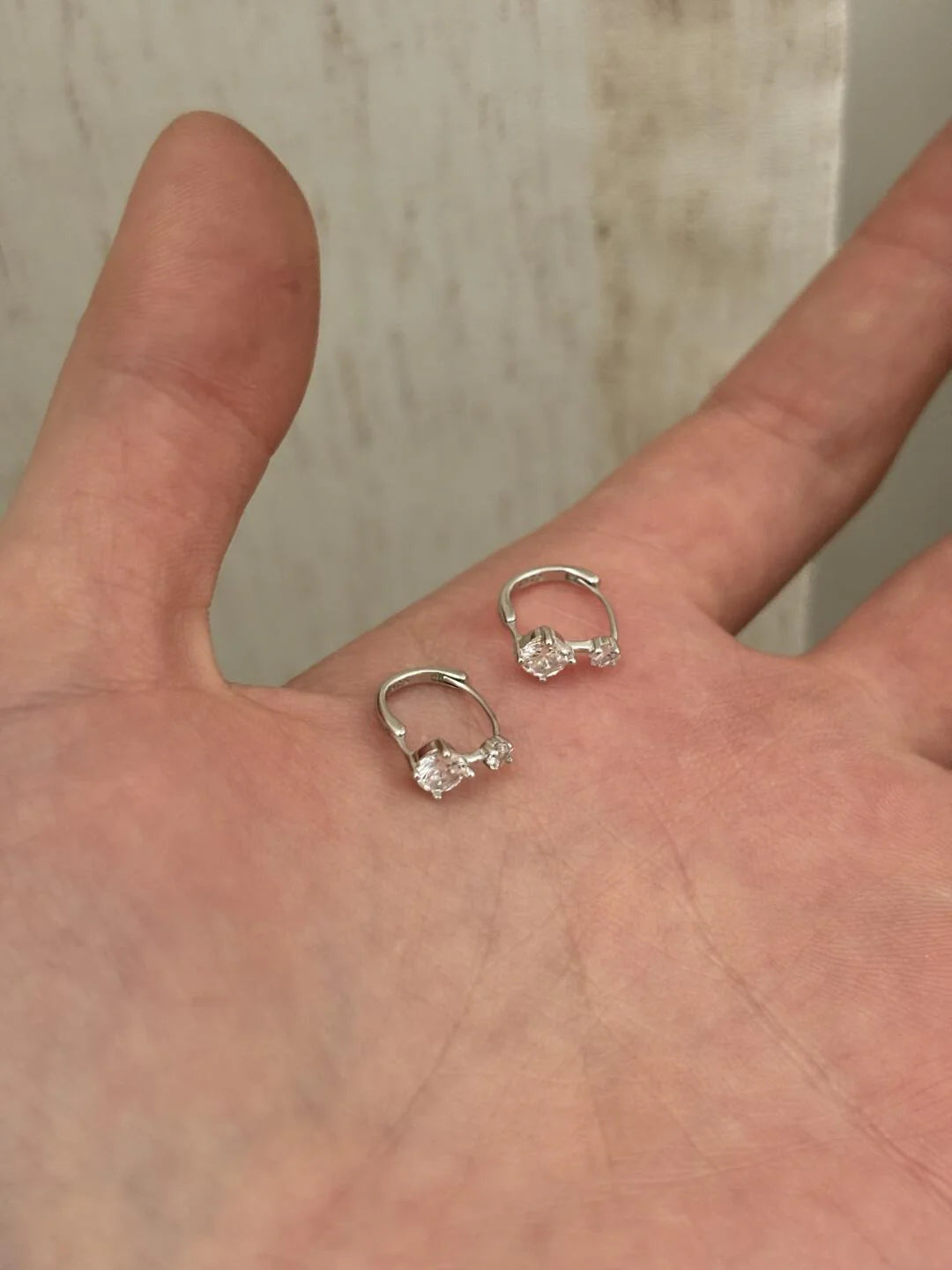 Jovi Stellar Zircon Hoop Earrings