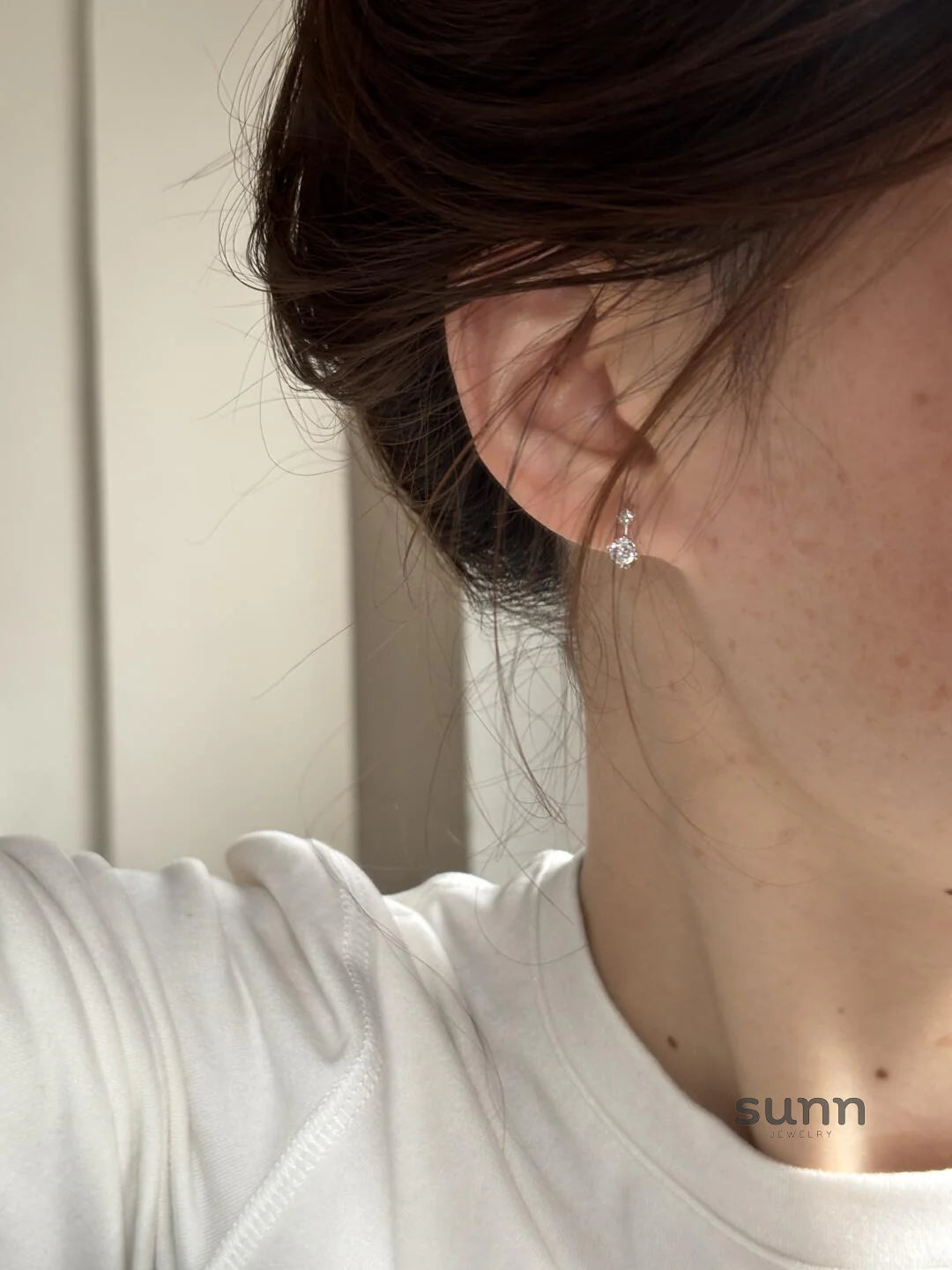 Jovi Stellar Zircon Hoop Earrings
