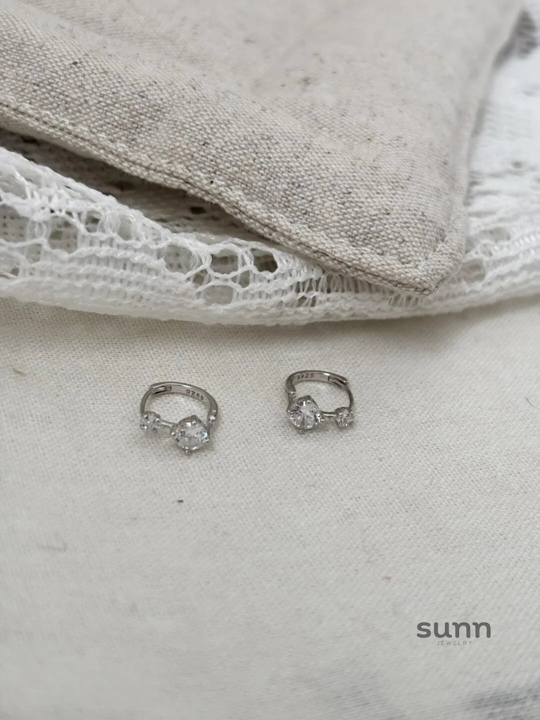 Jovi Stellar Zircon Hoop Earrings