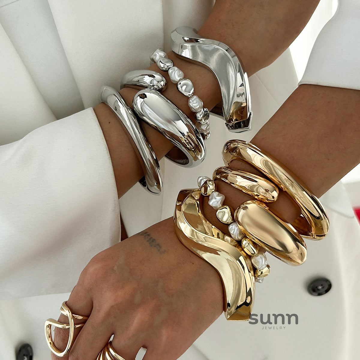 Juliana Asymmetric Pearl Jewelry [FDGPNF8C]