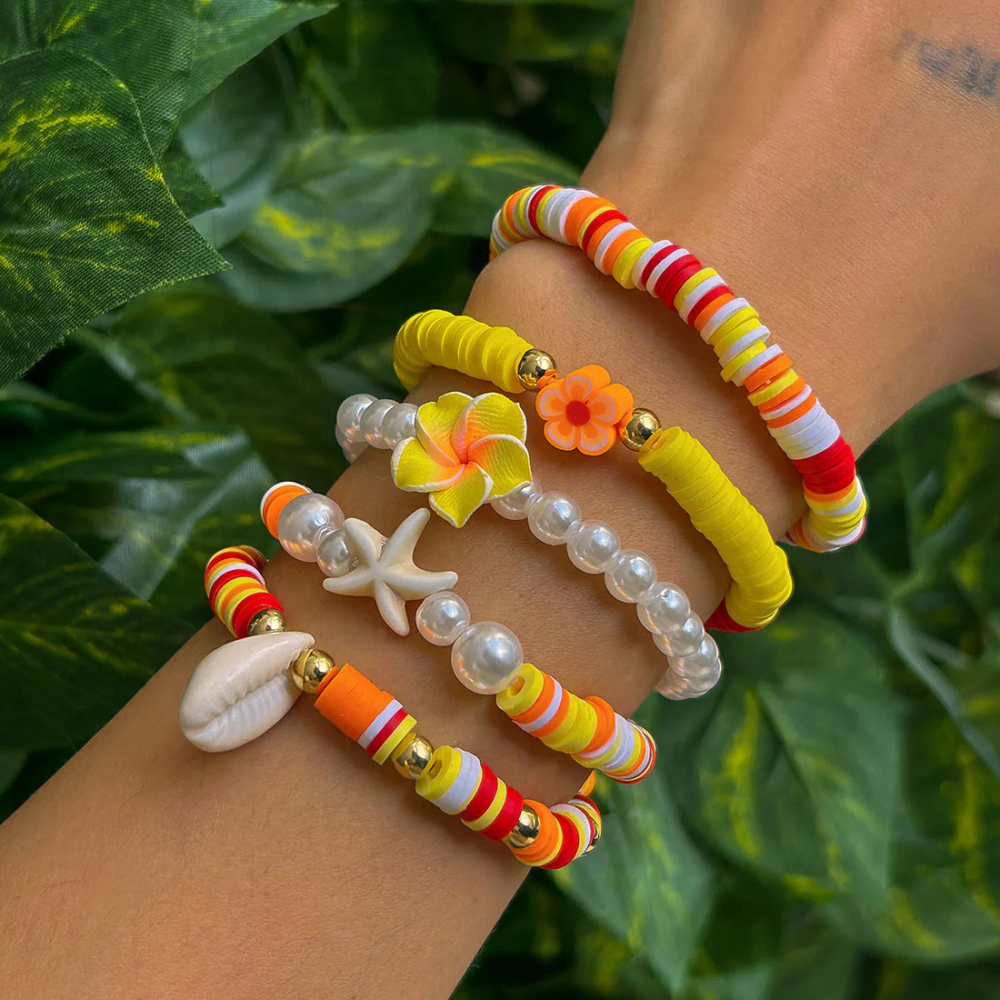 Juliann Starfish Shell Bracelet Set
