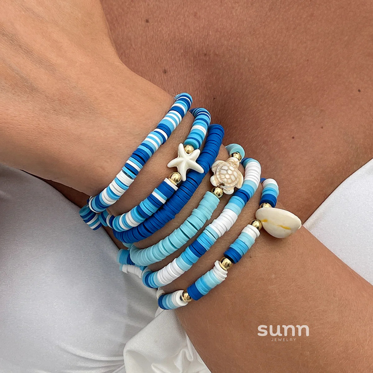 Juliann Starfish Shell Bracelet Set