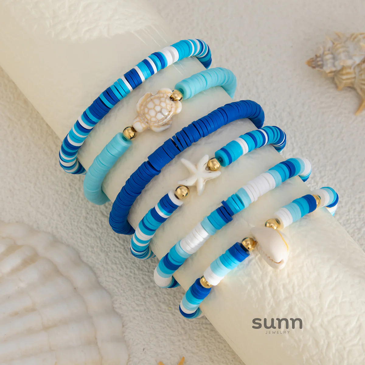 Juliann Starfish Shell Bracelet Set